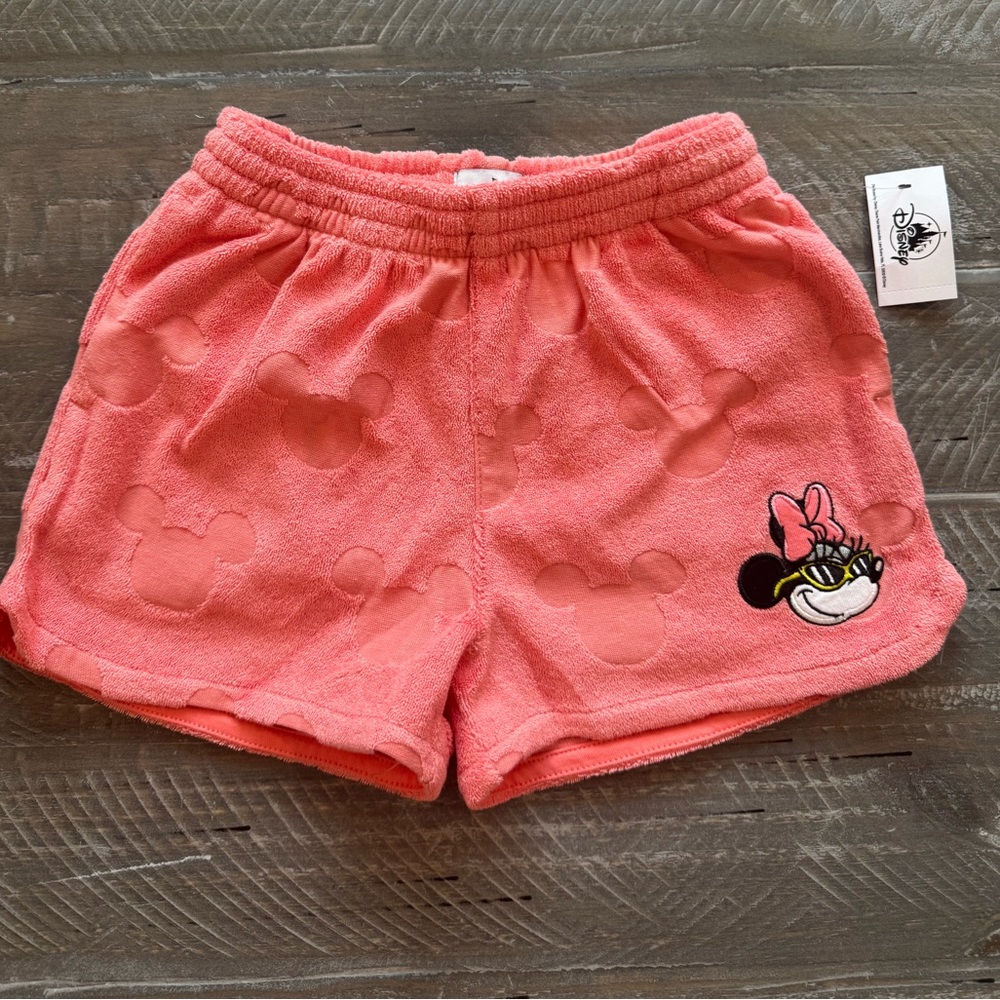 Disney Kids Coral/Pink Minnie Mouse Shorts - Size 4